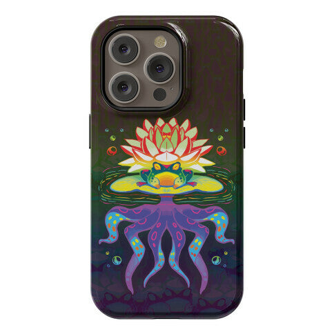 Psychedelic Lily Frog Phone Case